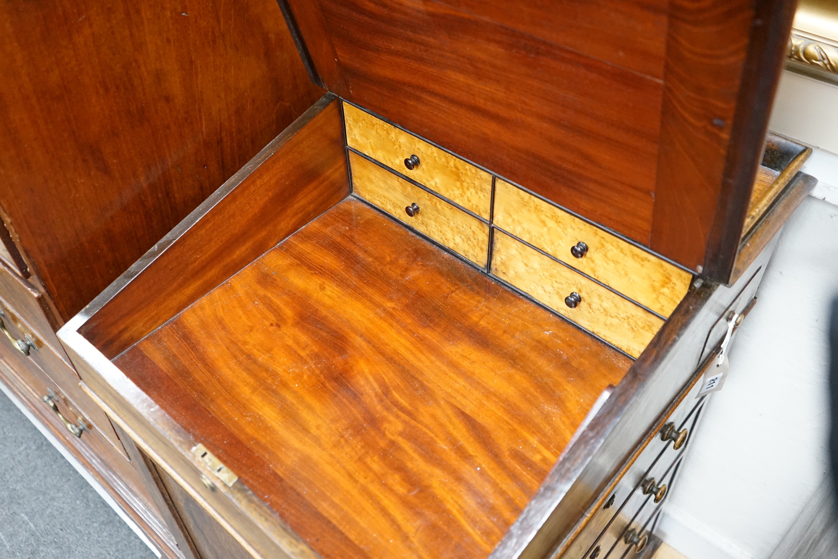 An early Victorian rosewood Davenport, with sliding top, width 50cm, depth 58cm, height 89cm